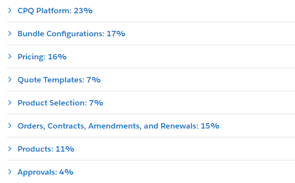 CPQ-211 Exam Outline