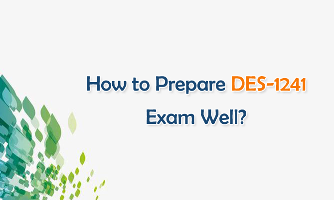 How to Prepare DES-1241 Exam Well?