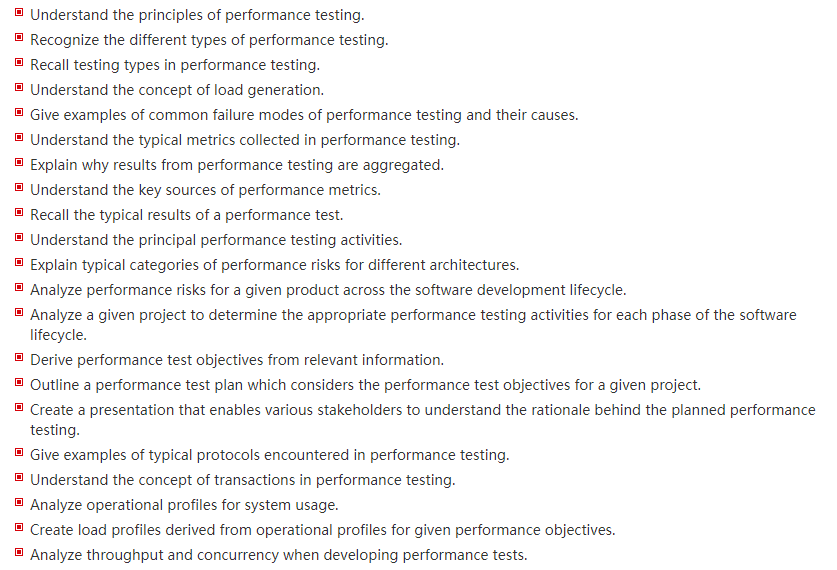 ISTQB CTFL-PT Exam Learning Objectives