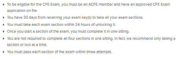 CFE Exam Details