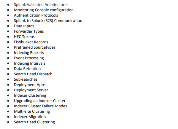 SPLK-3003 exam topics