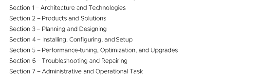 5V0-21.20 and 5V0-21.21 exams topics