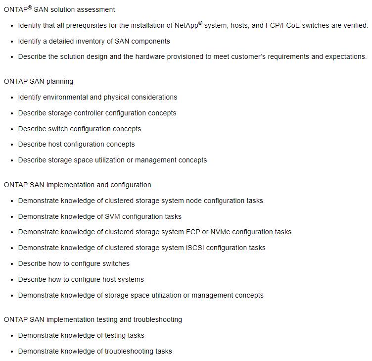 NS0-520 exam topics