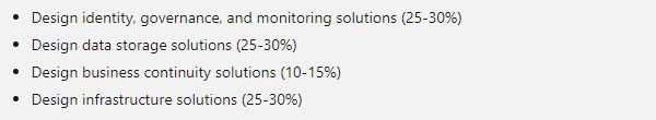 Microsoft AZ-305 skills