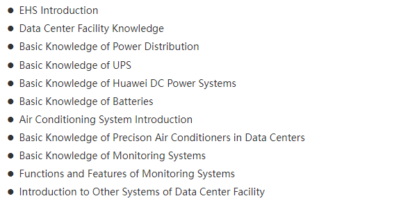 H12-411_V2.0 knowledge content