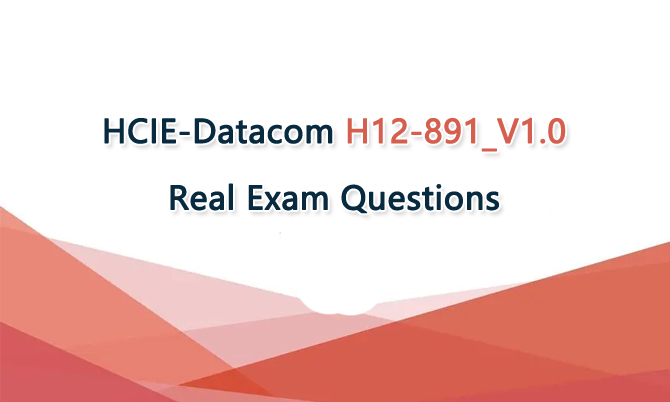 HCIE-Datacom H12-891_V1.0 Real Exam Questions
