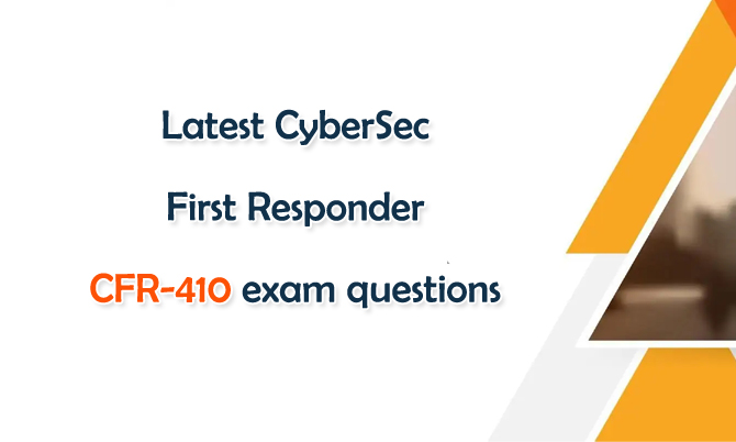CyberSec First Responder CFR-410 exam