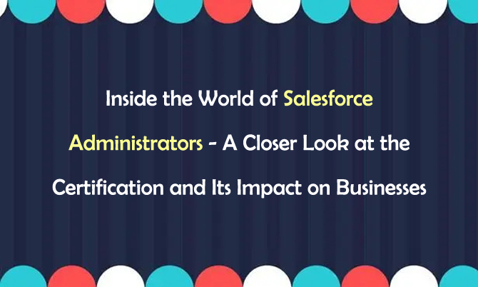 Inside the World of Salesforce Administrators - A Closer Look at the Certification and Its Impact on Businesses